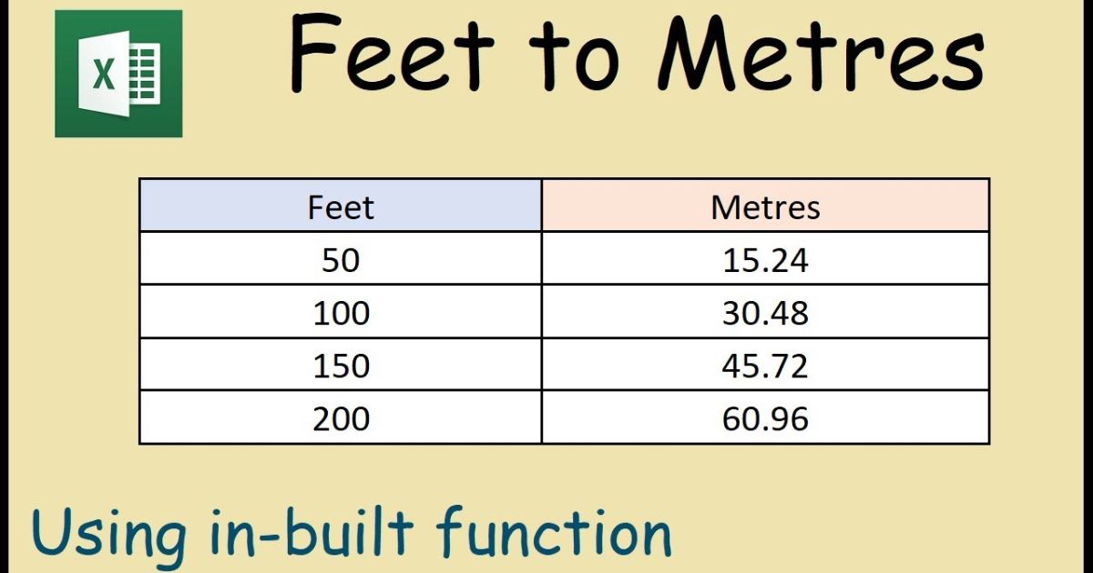How Long is 100 Feet – Convert 100 ft to meters
