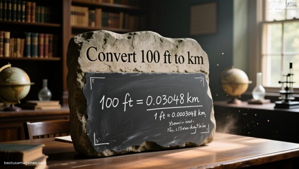 convert-100-ft-to-km