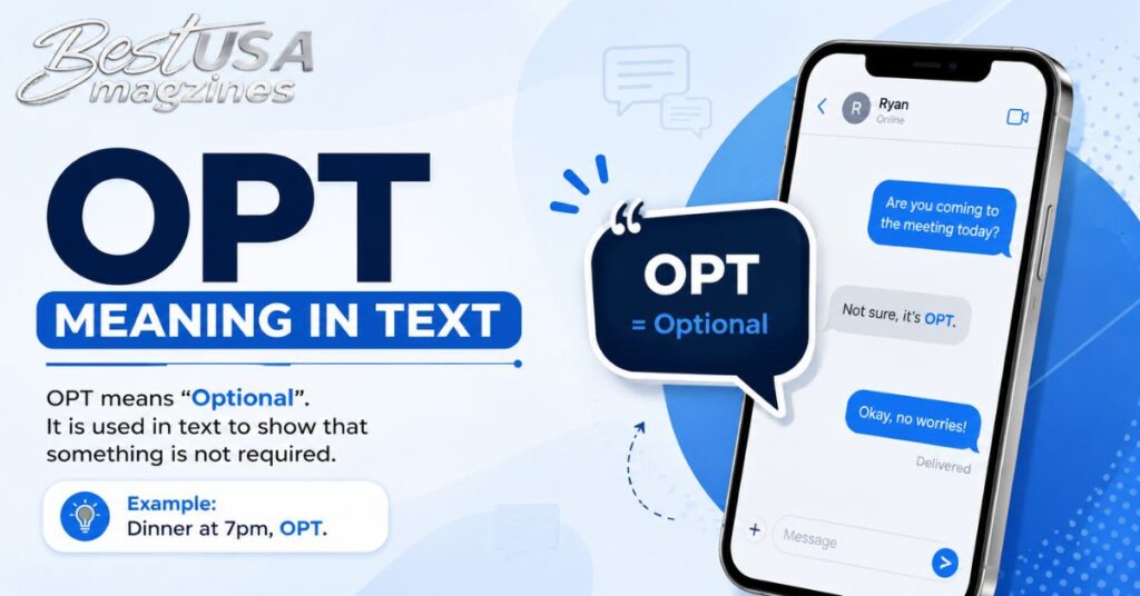 OPT Meaning in SMS Text Messages