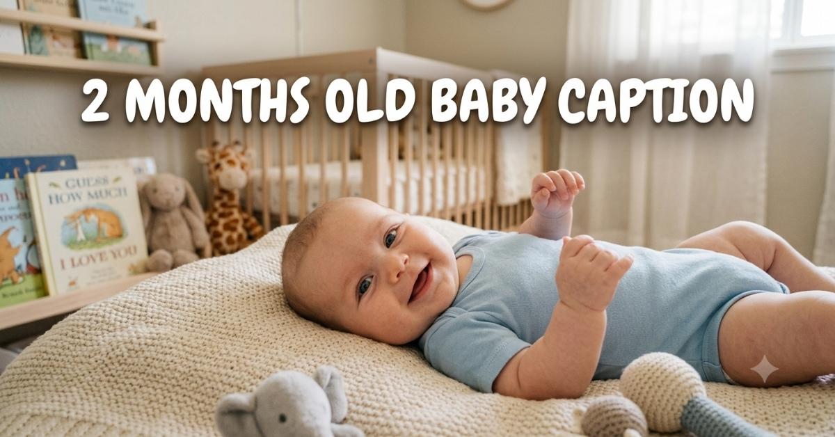 2 months old baby caption