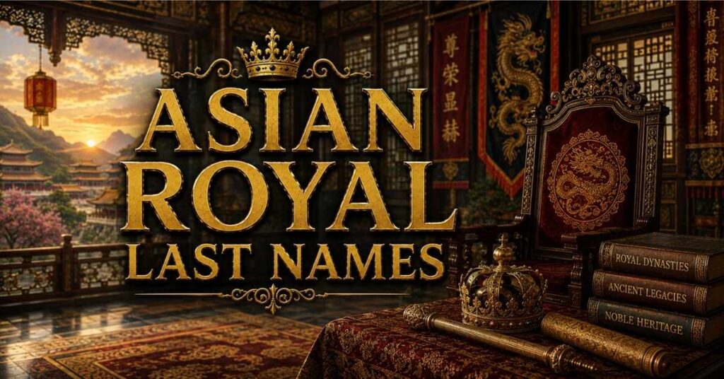 Asian Royal Last Names