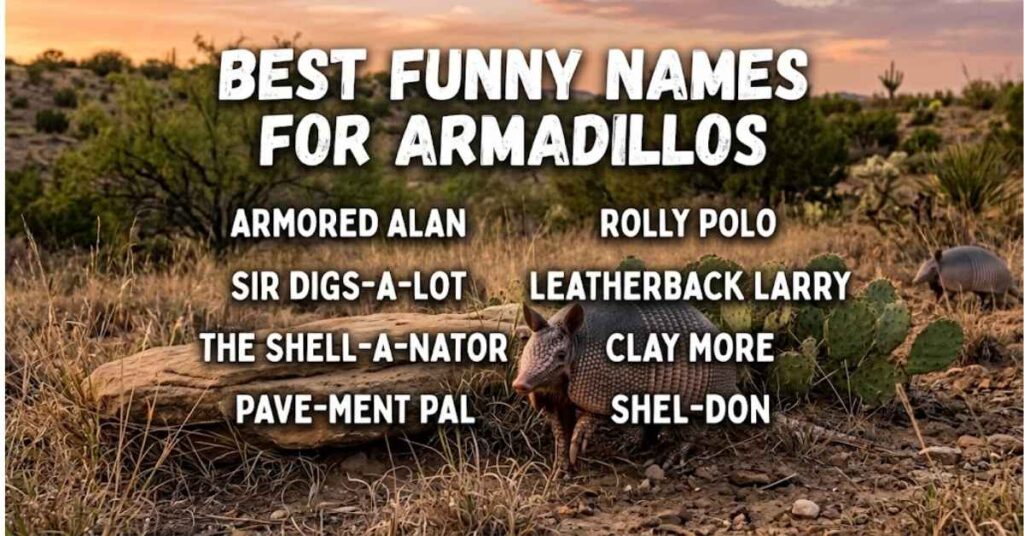 Best Funny Names For Armadillos