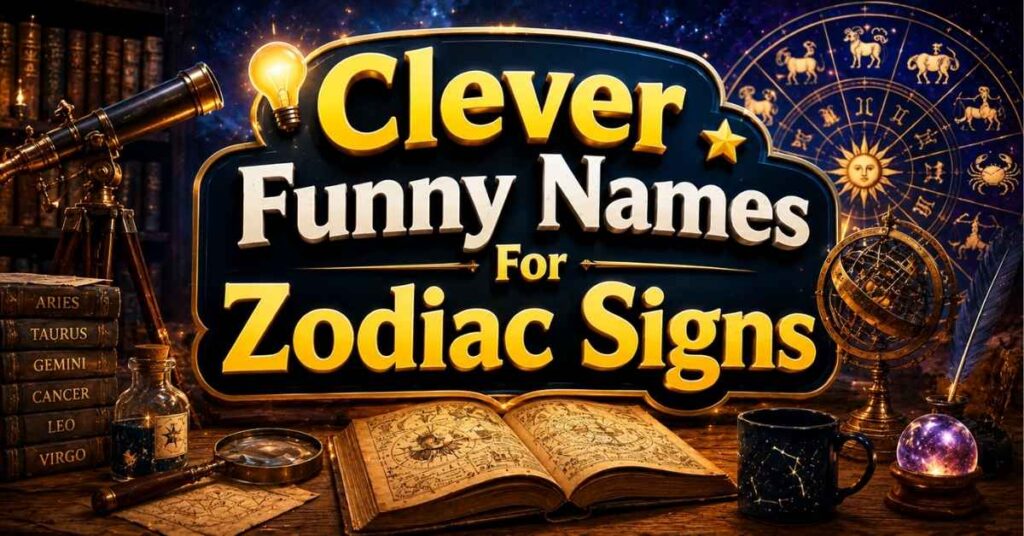 Clever Funny Names For Zodiac Signs