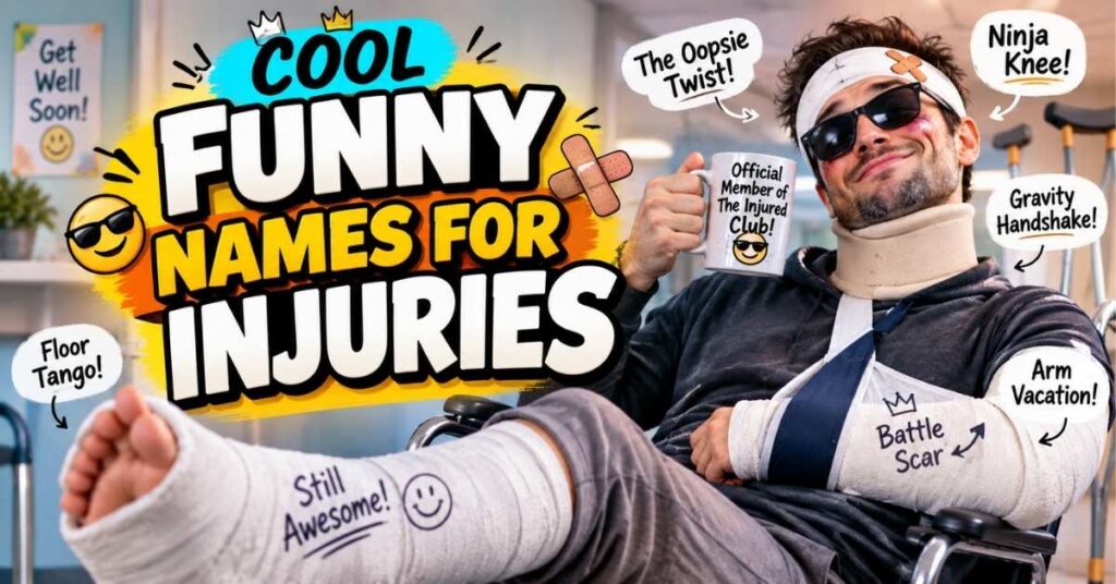 Cool Funny Names For Injuries