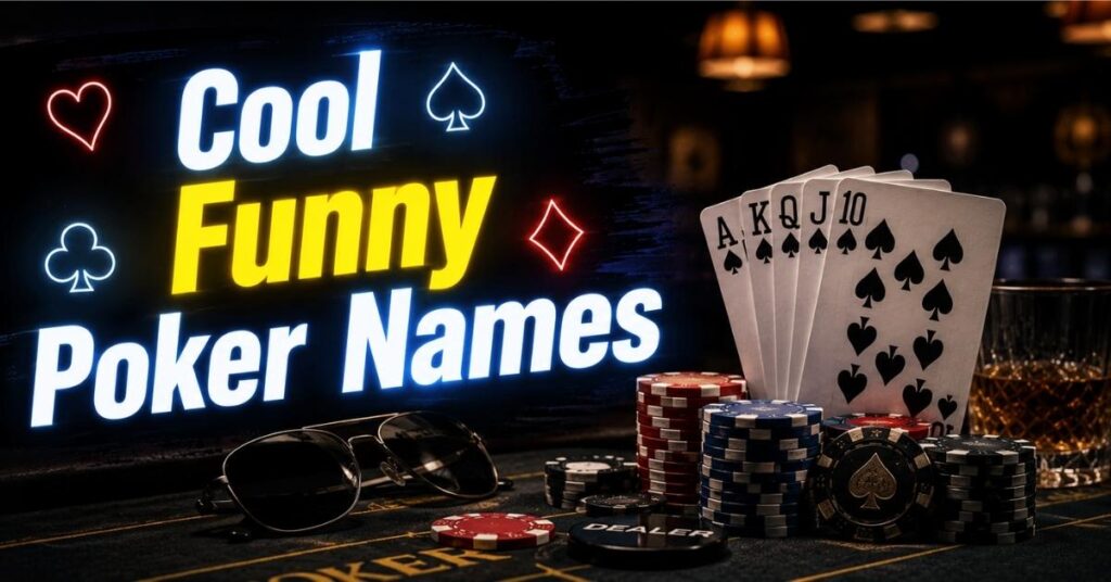 Cool Funny Poker Names
