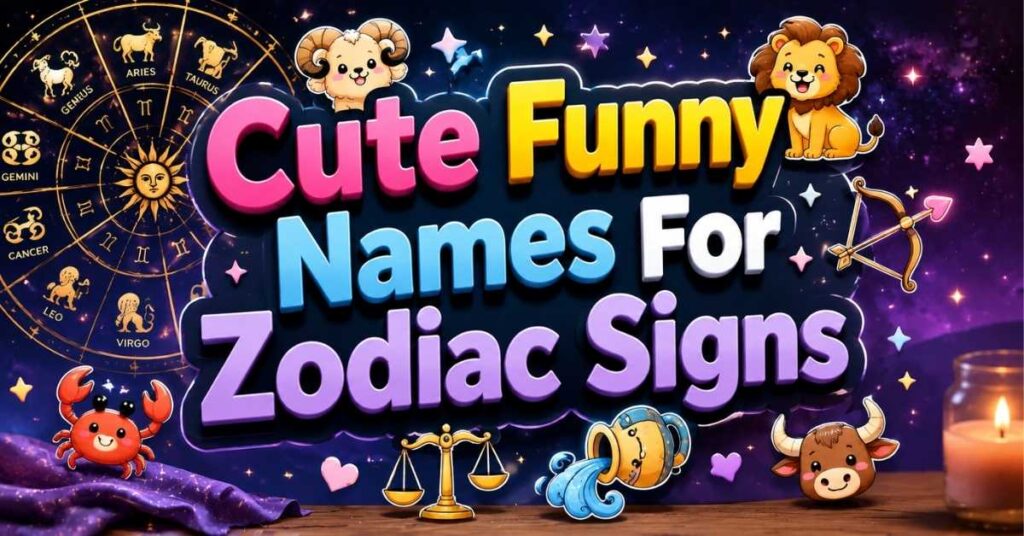 Cute Funny Names For Zodiac Signs