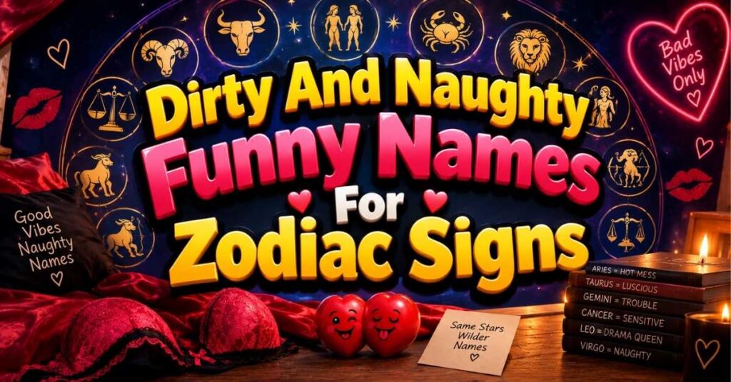 Dirty And Naughty Funny Names For Zodiac Signs