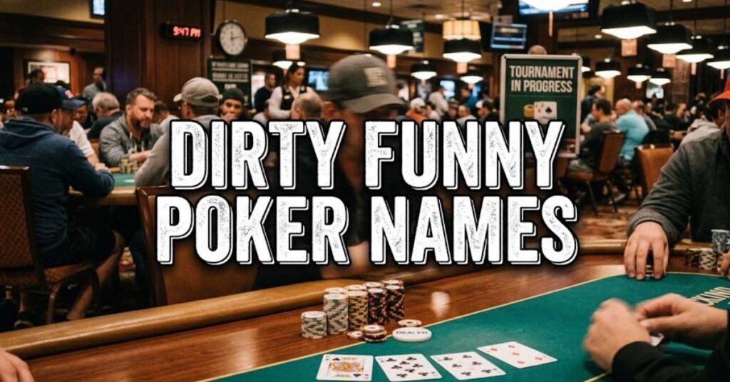 Dirty Funny Poker Names