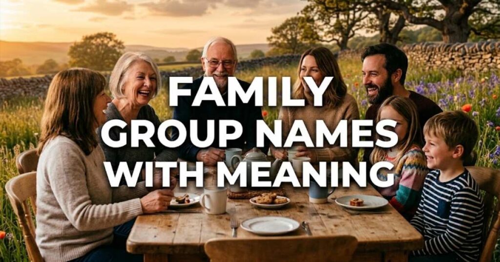 Family Group Names With Meaning
