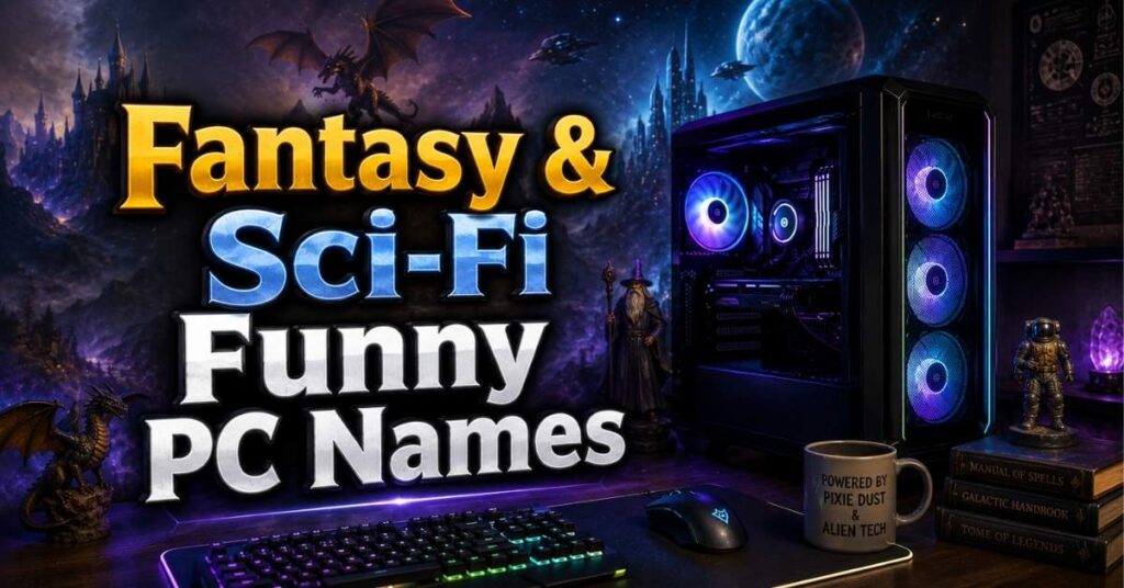 Fantasy & Sci-Fi Funny PC Names