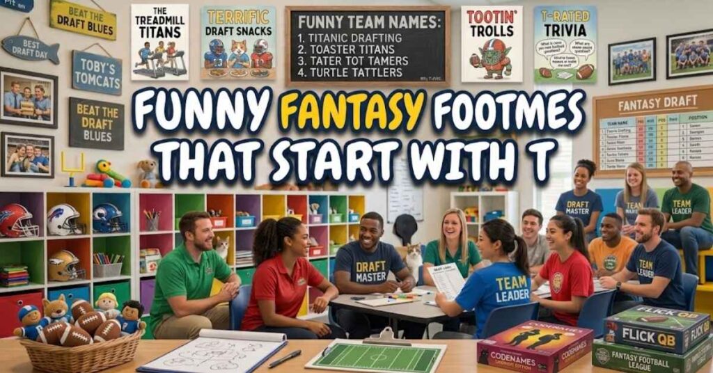 Funny Fantasy Football Names That Start With T