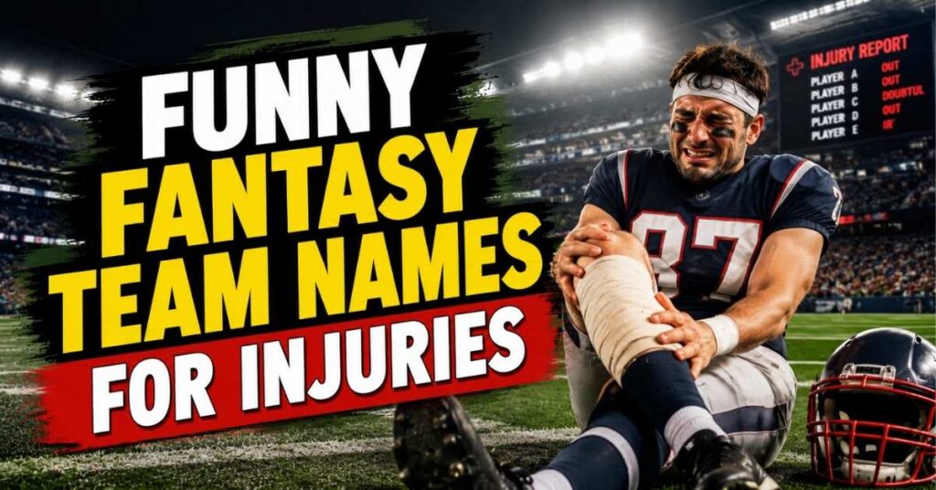 Funny Fantasy Team Names For Injuries