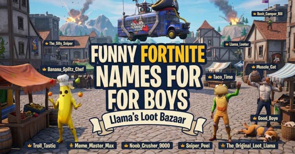 Funny Fortnite Names For Boys