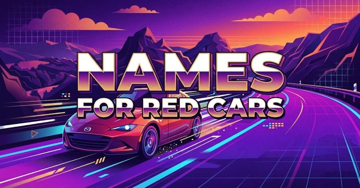 names for red cars