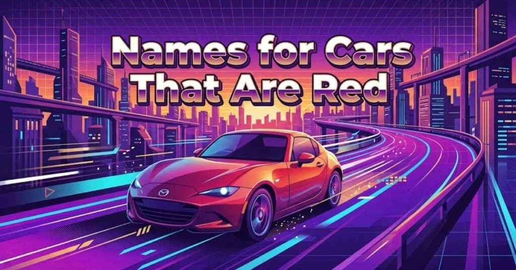 Names for Cars That Are Red