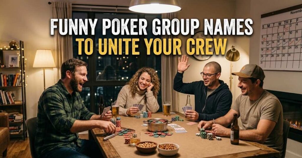 Funny Poker Group Names To Unite Your Crew