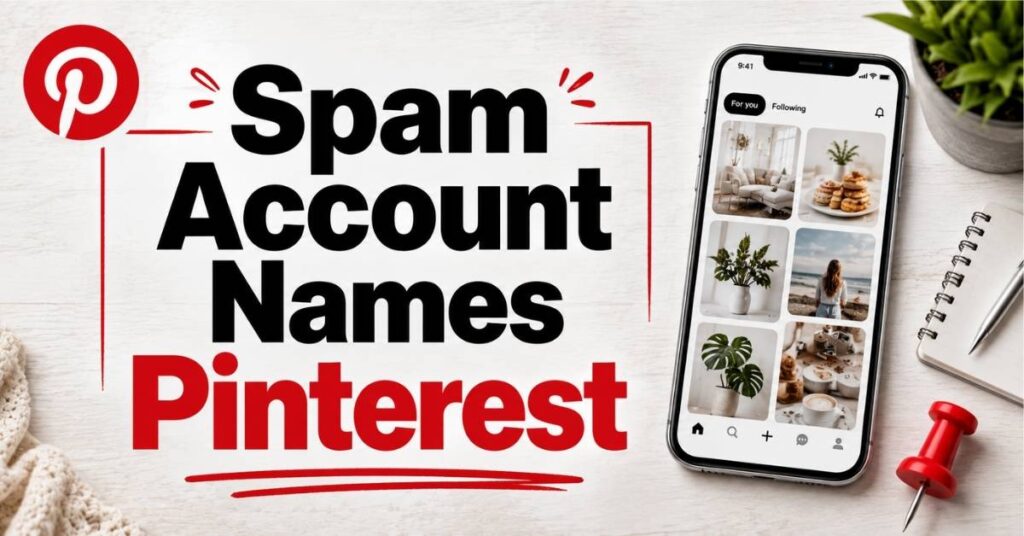 Spam Account Names Pinterest