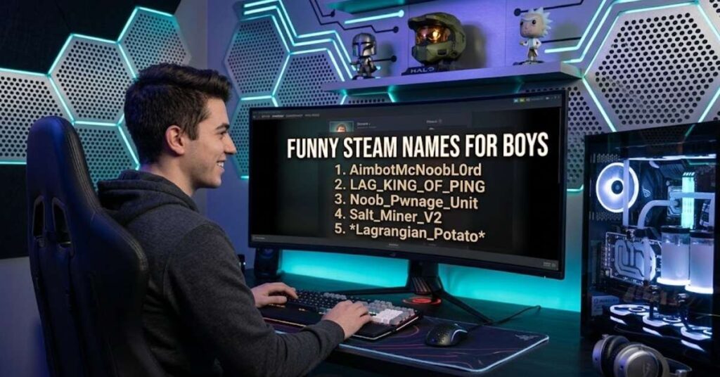 Funny Steam Names for Boys