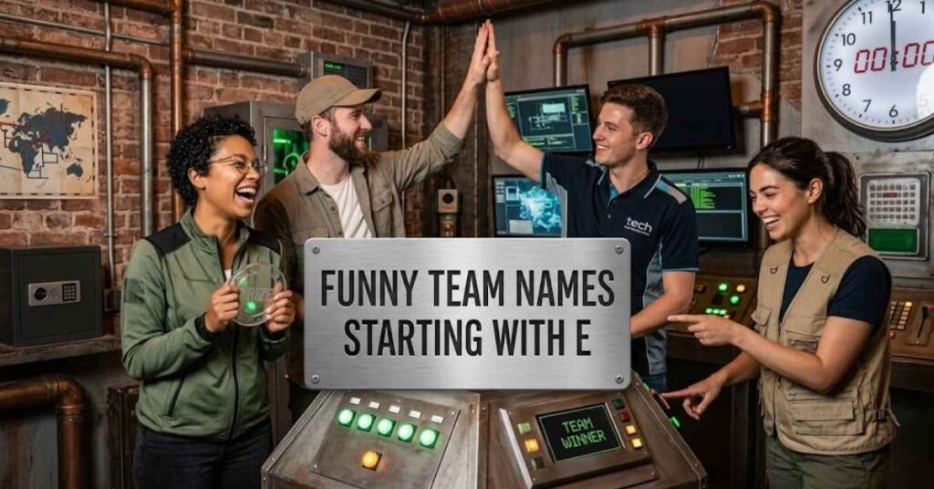 Funny Team Names Starting With E