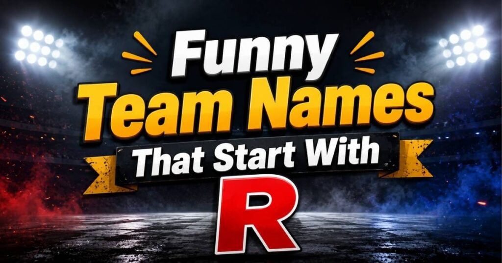 Funny Team Names That Start With R
