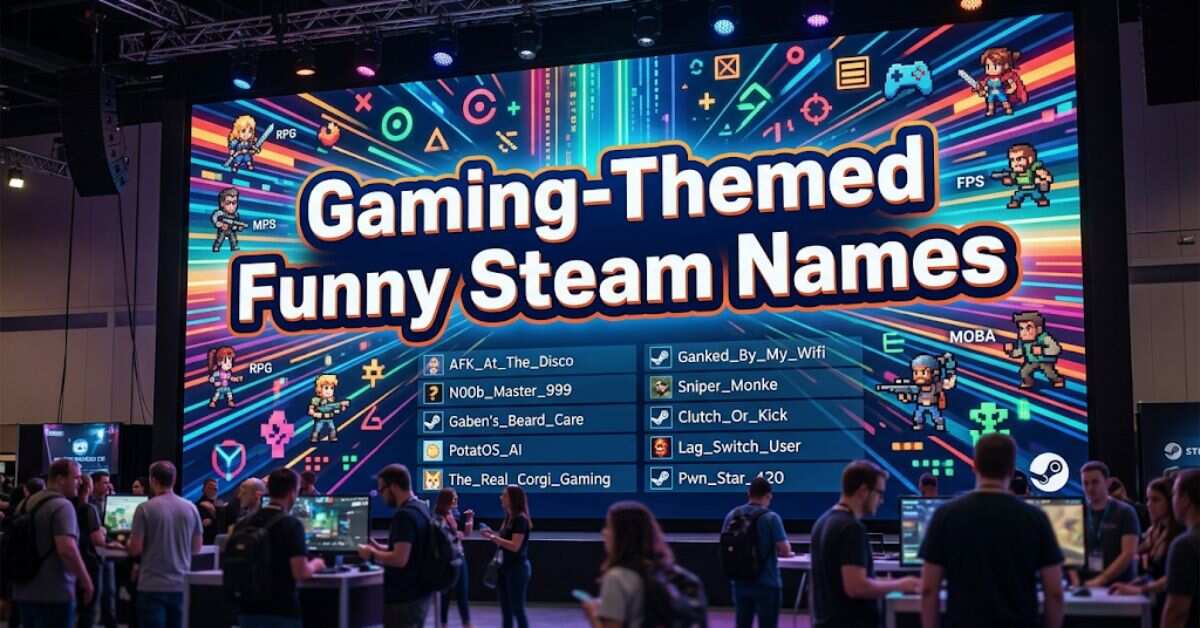Gaming-Themed Funny Steam Names (1)