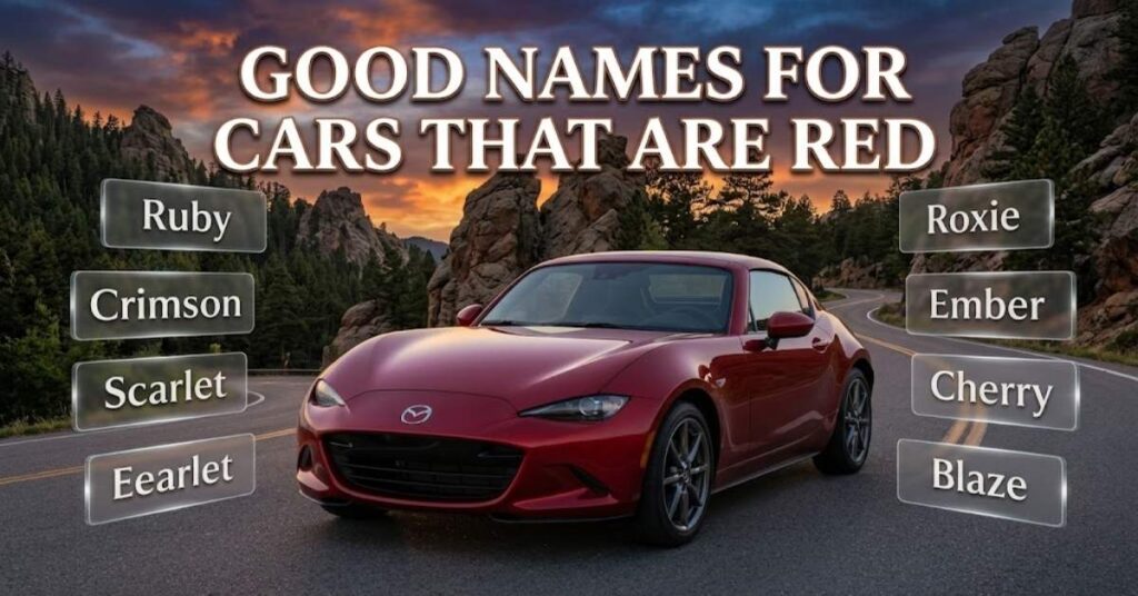 Good Names for cars That Are Red