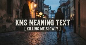kms meaning text