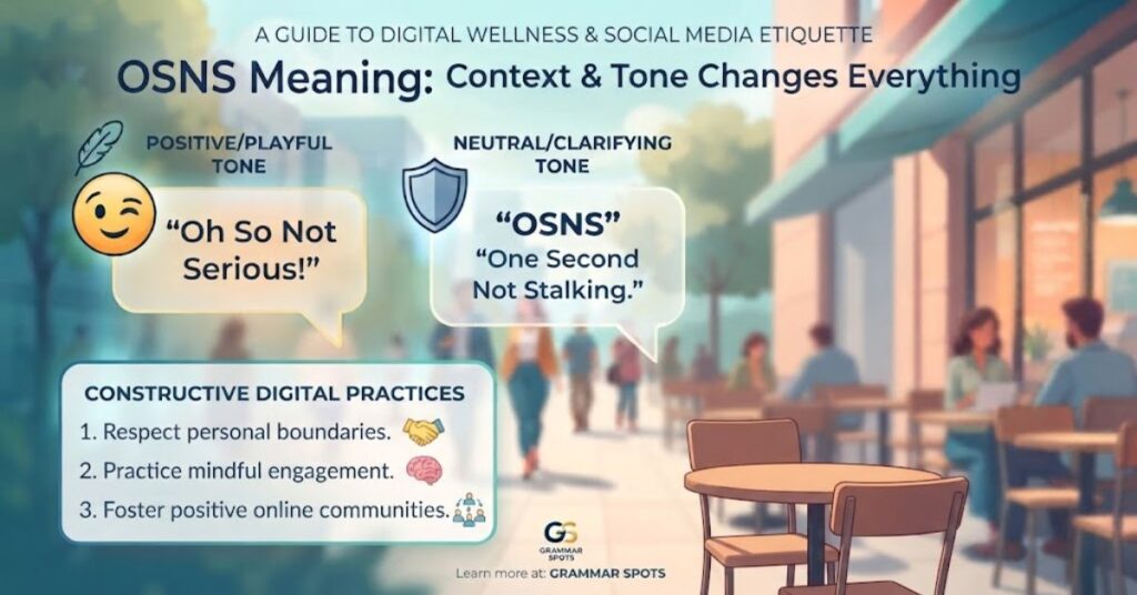 Why Context & Tone Changes Everything with "OSNS"