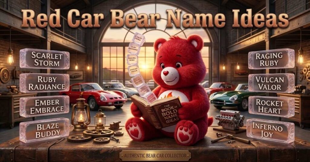 Red Car Bear Name Ideas