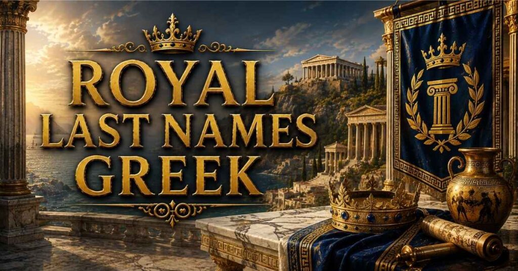 Royal Last Names Greek