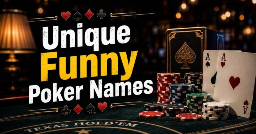 Unique Funny Poker Names