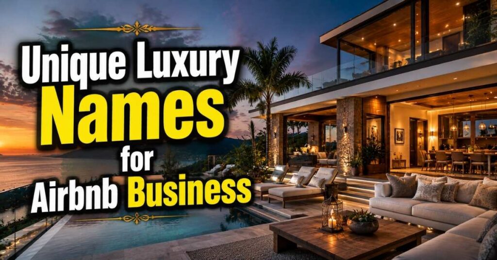 Unique Luxury Names for Airbnb Business
