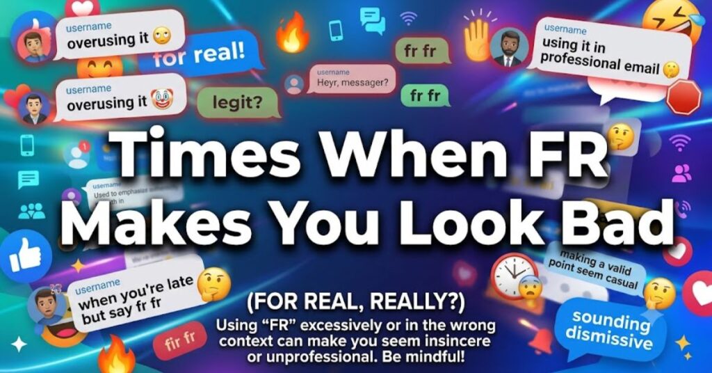 Times When FR Makes You Look Bad