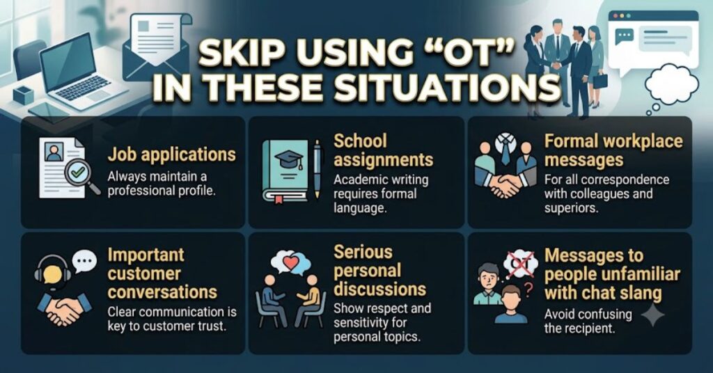 Skip Using “OT” in These Situations