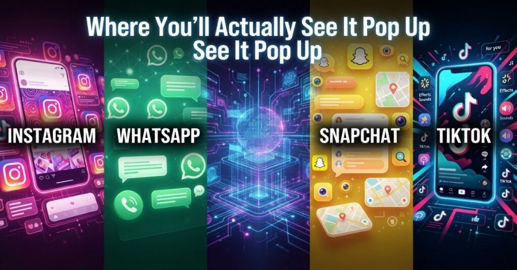 Where You’ll Actually See It Pop Up
