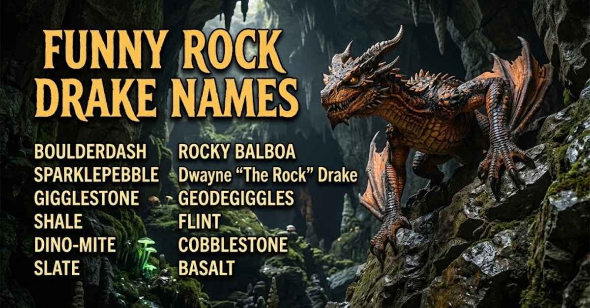 funny rock drake names