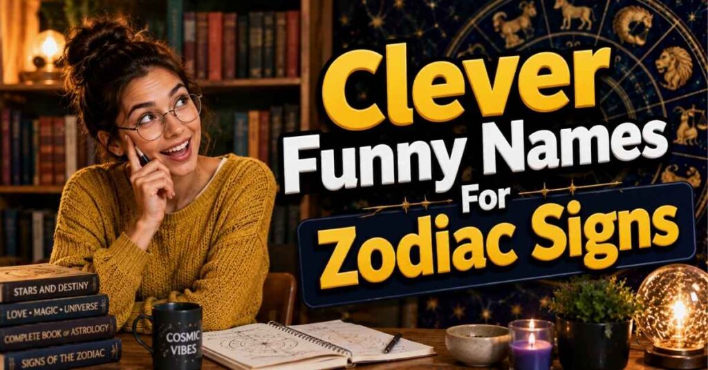 Clever Funny Names For Zodiac Signs 