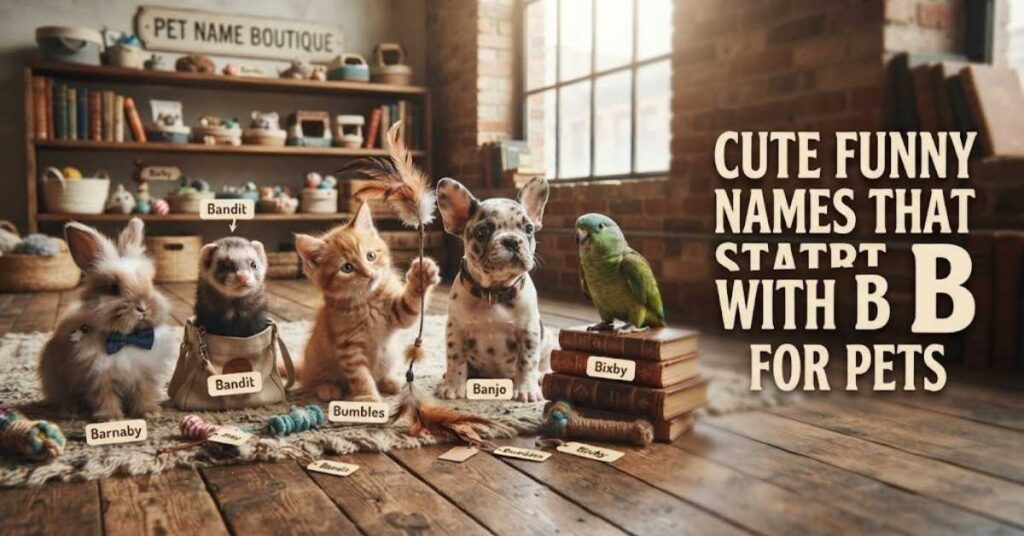 Cute Funny Names That Start With B For Pets 