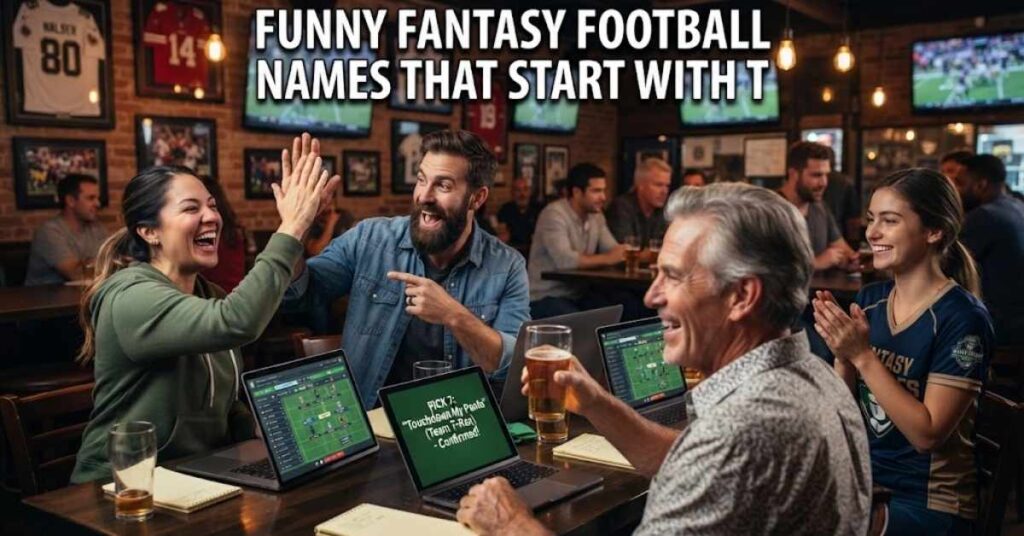 Funny Fantasy Football Names That Start With T