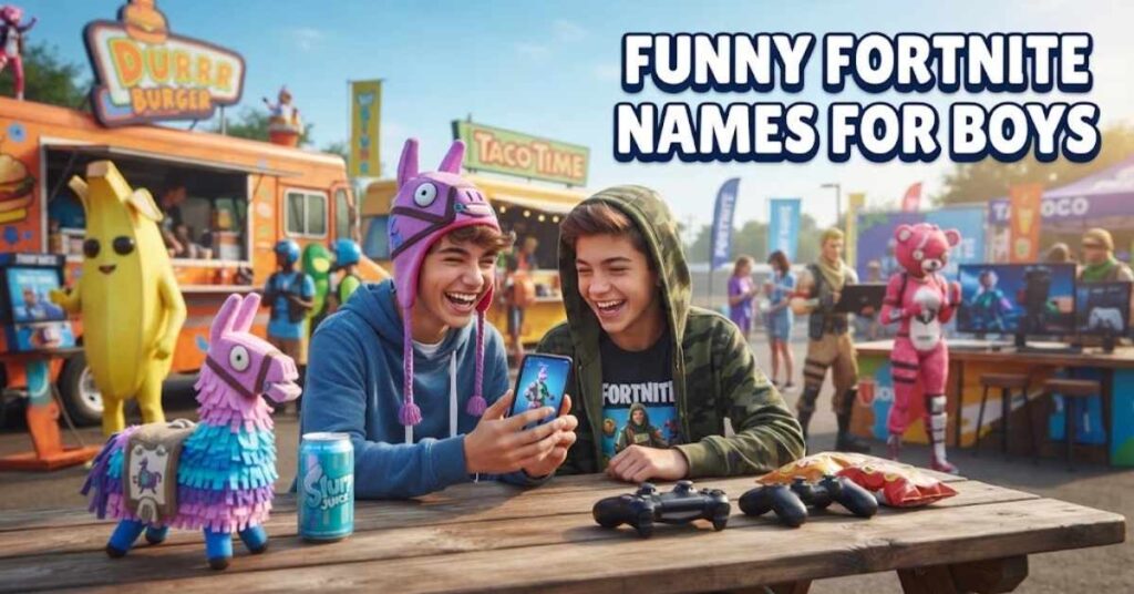 Funny Fortnite Names For Boys