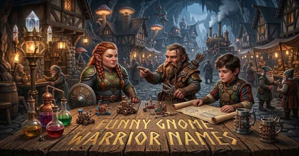 Funny Gnome Warrior Names
