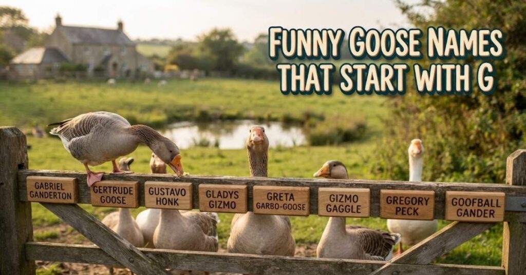 Funny Goose Names That Start With G