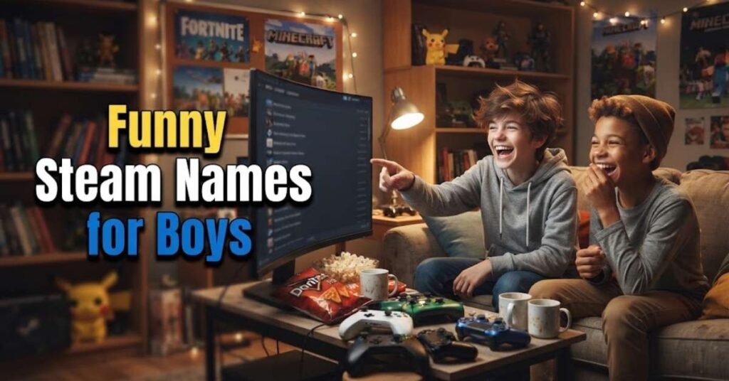 Funny Steam Names for Boys 