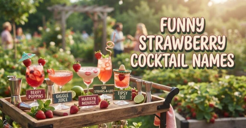Funny Strawberry Cocktail Names