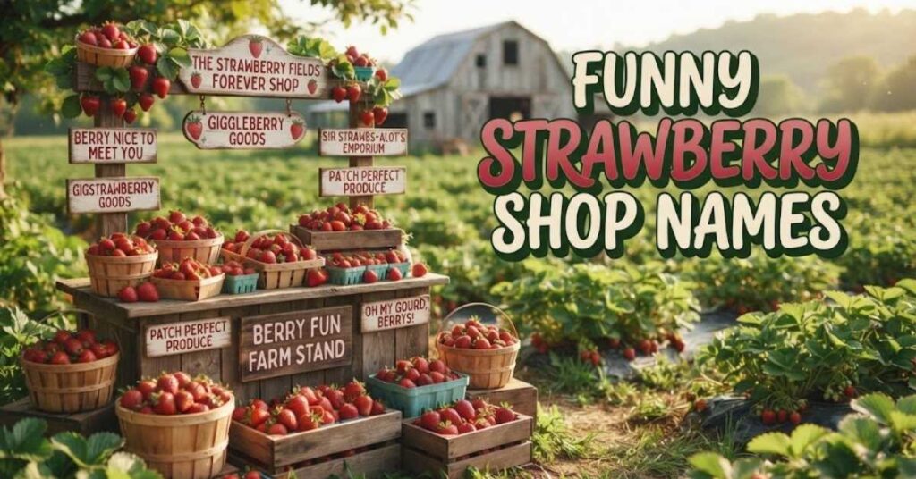 Funny Strawberry Shop Names 