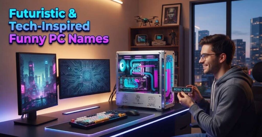 Futuristic & Tech-Inspired Funny PC Names
