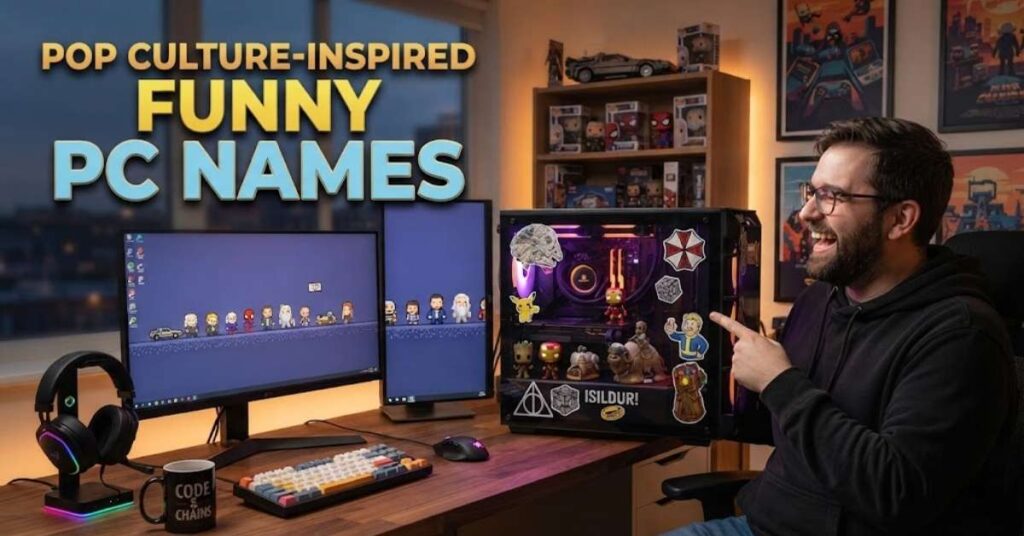 Pop Culture-Inspired Funny PC Names 
