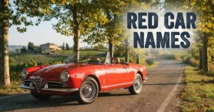 Red Car Names
