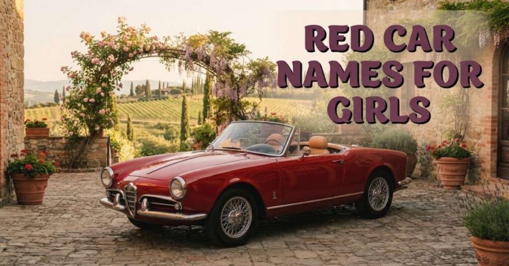 Red Car Names for Girls