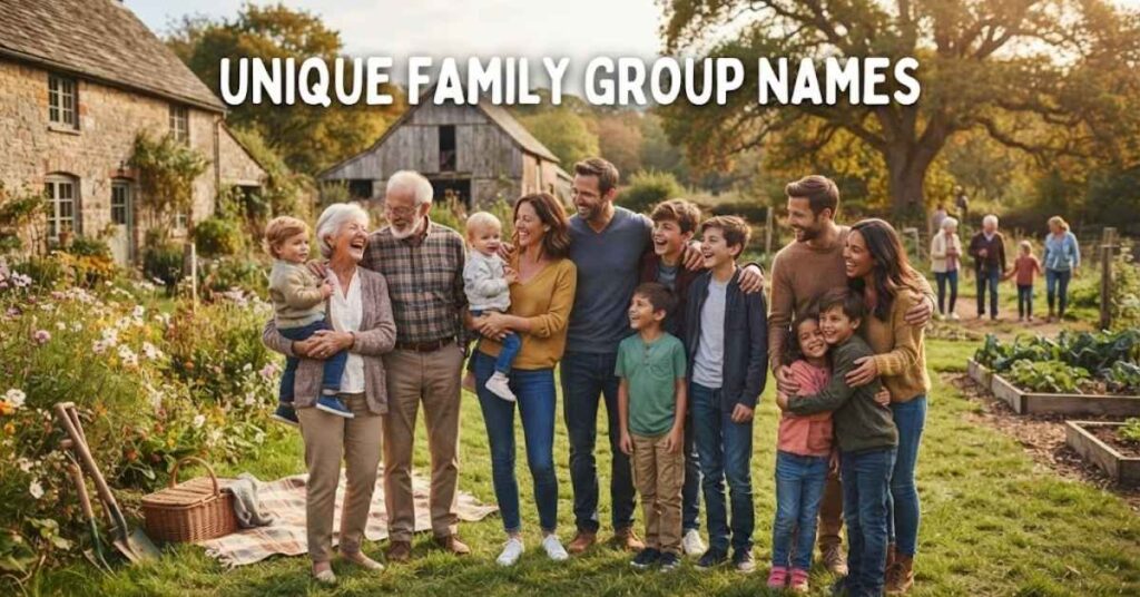 Unique Family Group Names